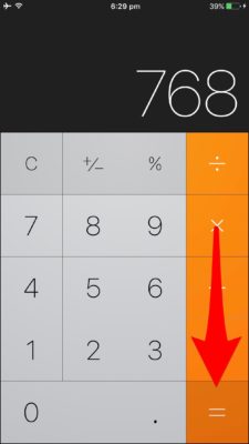 calculator app ios